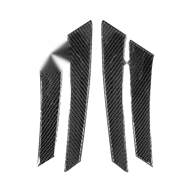Mazda 3 4X Carbon Fiber Door Handle Pull Trim Covers (2010-2013)