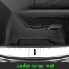 Tesla Model X TPE Black Frunk/Trunk Cargo Liner Pad Mat (2016–2020)