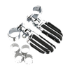 Harley Street Glide 4x Chrome Adjustable Footpeg Clamps 22mm 25mm 32mm 35mm