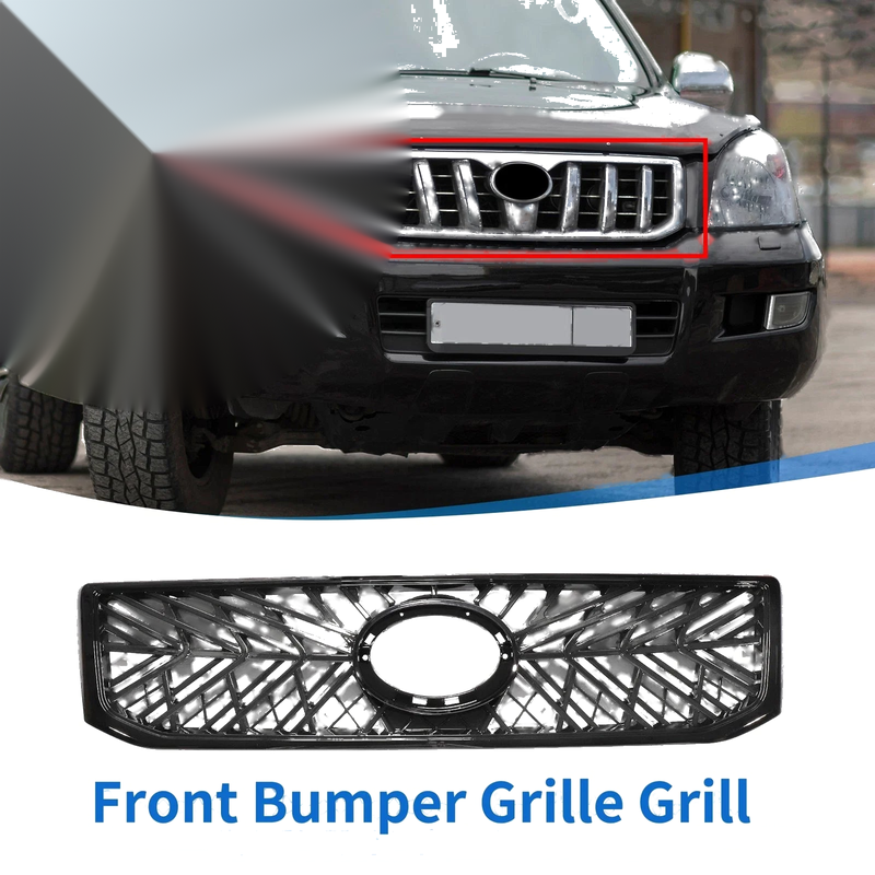 Toyota Land Cruiser Prado Front Upper Hood Bumper Grille (2002-2009)
