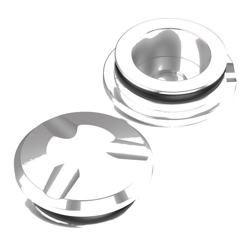 BMW R1250GS CNC 2 x Front Upper Fork Stem Nut Covers (2019-2023)
