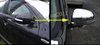 Mitsubishi Outlander Sport ASX 2pcs Rearview Side Mirror Cover Trim (2016-2021)