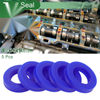 Oil Seal Rotary Shaft Seal TPU 30x50x10mm Blue High-Pressure 5 Pcs