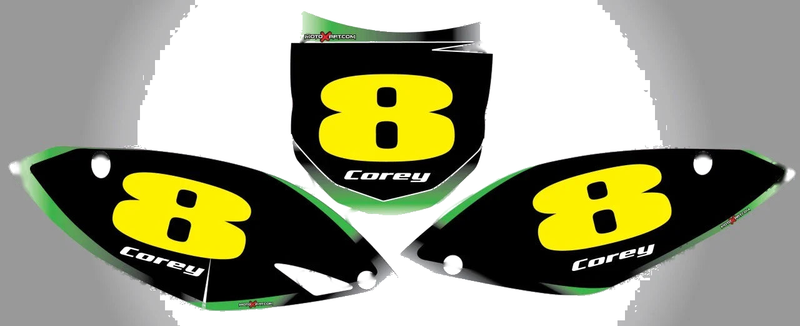 Kawasaki KXF 250 Custom Number Plates (2009-2012)