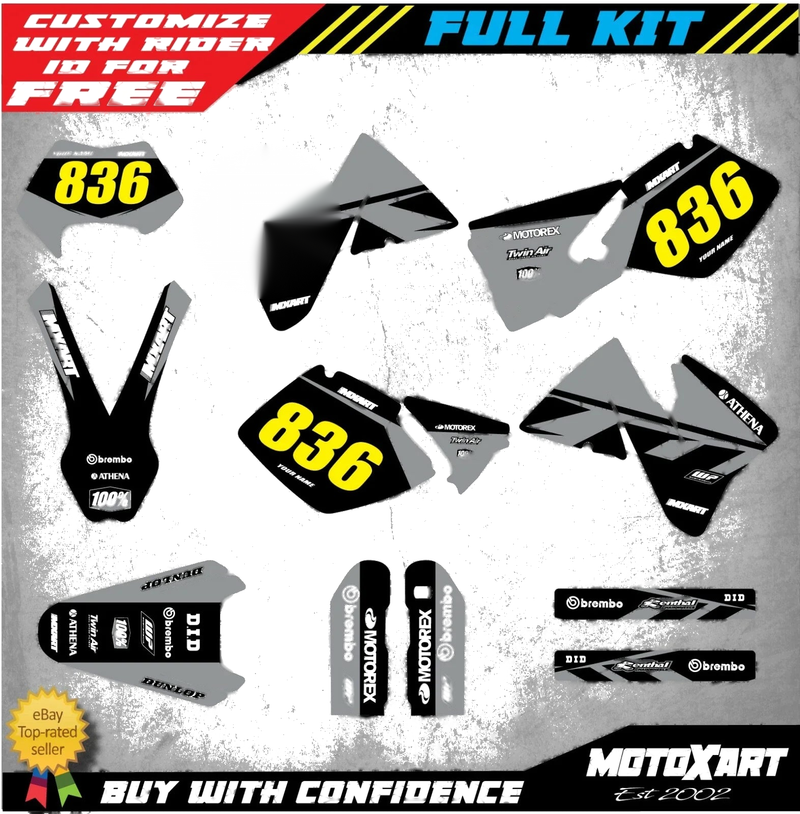 KTM EXC MONO Style Decals Stickers (2000-2001)