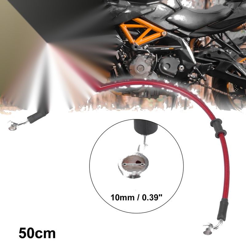 Motorcycle Universal 50cm Motorcycle Brake Clutch Oil Hose Line Pipe
