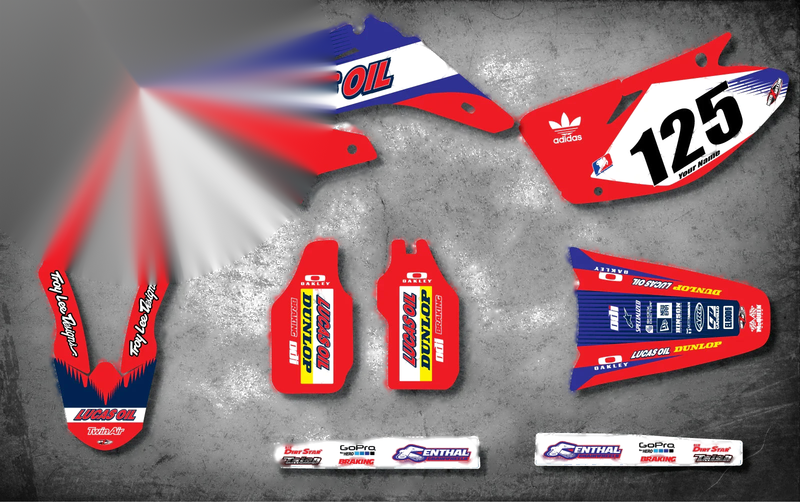 Honda CR 250 Full Custom Graphic Kit Decals (2002-2012)