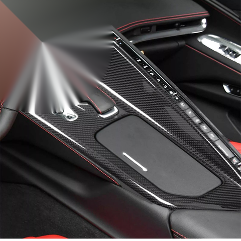 Corvette C8 (2020-2023) Carbon Fiber Control Gear Shift Panel Cover