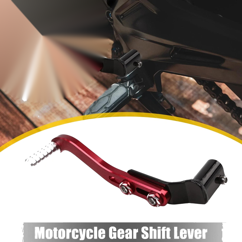 Motorcycle 11mm / Red Aluminum / Gear Shift Lever Shifter Pedal Peg