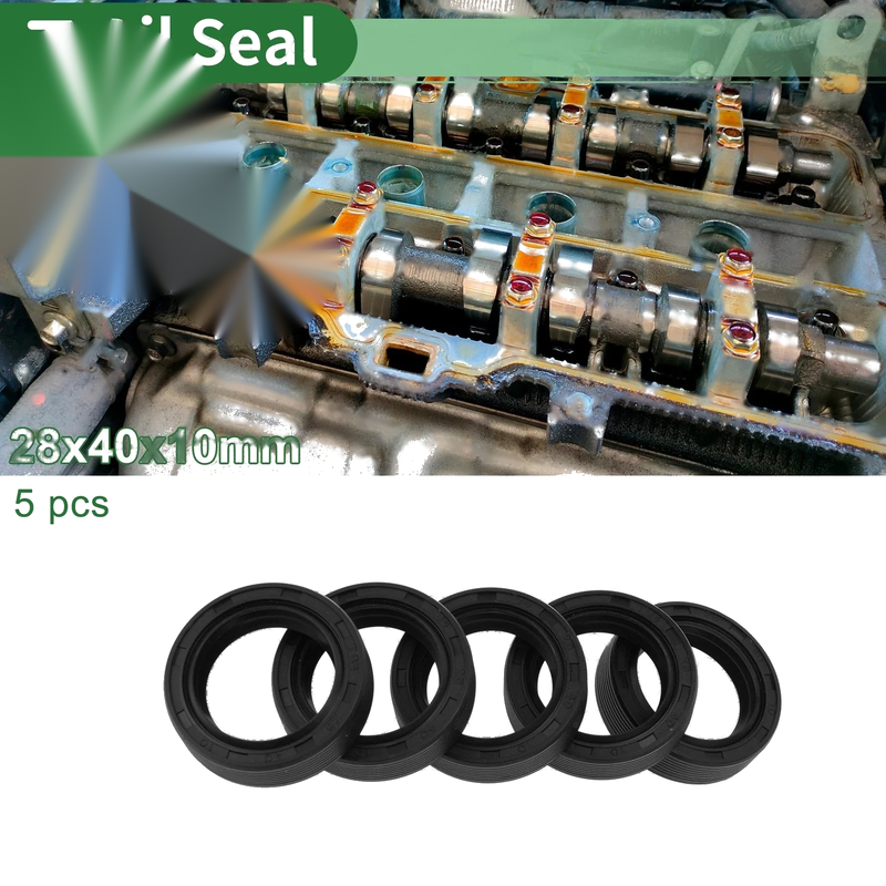 Make Model Oil Seal 28x40x10mm NBR Rubber Black