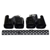 Defender 110 130 90 3PC Black Tailpipe Exhaust Pipe (2020-2024)