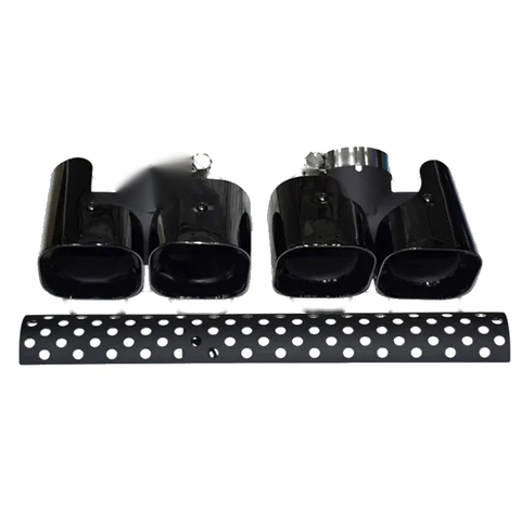 Defender 110 130 90 3PC Black Tailpipe Exhaust Pipe (2020-2024)