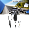 Motorcycle M8/M10 Rear View Mirror Handlebar Mirrors Black Aluminum Plastic