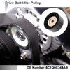 Ford Transit (2006-2014) - Black 1 Pc Drive Belt Idler Pulley