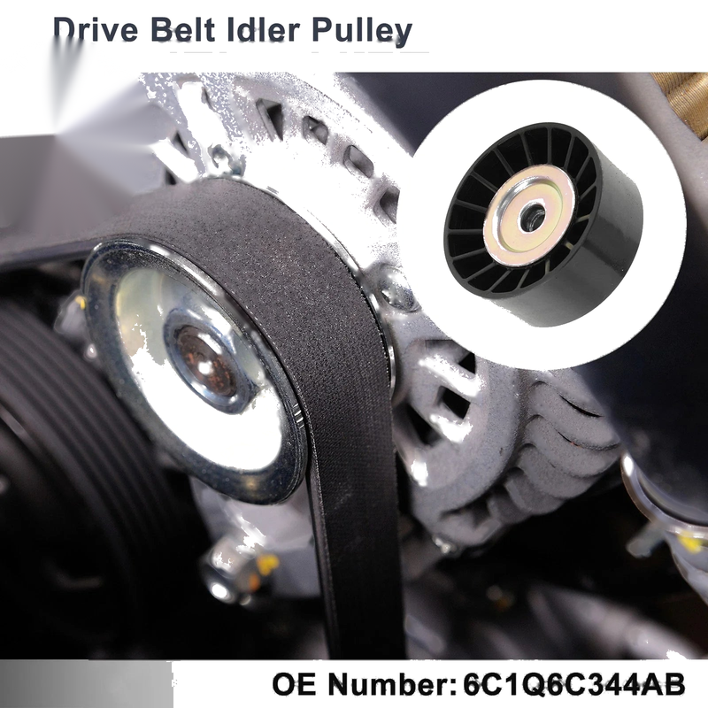 Ford Transit (2006-2014) - Black 1 Pc Drive Belt Idler Pulley