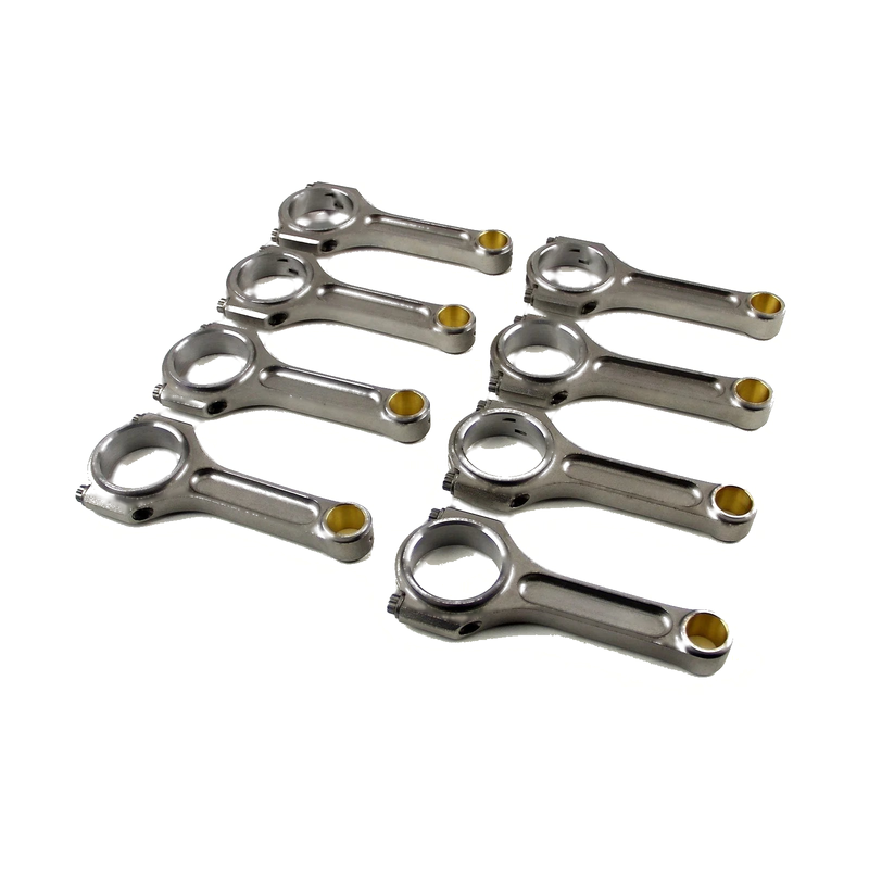 Chevy SBC 350 6.000" I Beam Race Bronze Bush 4340 Connecting Rods