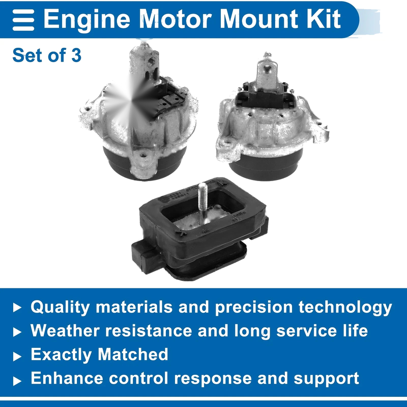 BMW 520I 3 Pcs Engine Motor Mounts (2014-2016)