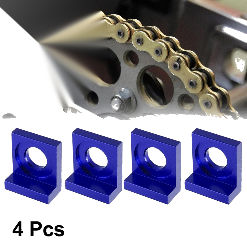 Motorcycle Hole Chain Adjuster Block Tensioners 4pcs 15mm Dia