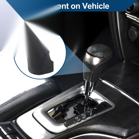 Chevrolet Malibu Black Carbon Fiber Blue 1 Pc Gear Shift Knob Cover
