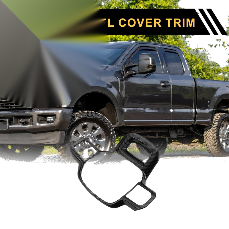 Ford F-150 2021-2024 Carbon Fiber Pattern 1 Set Steering Wheel Cover Trim
