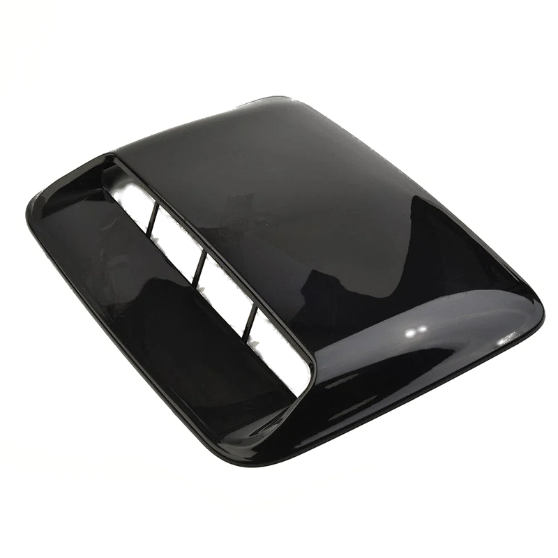 Hood Scoop Cover Air Flow Intake Bonnet Car Vent Gloss Black