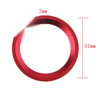 BMW Aluminum Alloy Red Steering Wheel Cover Trim (New)