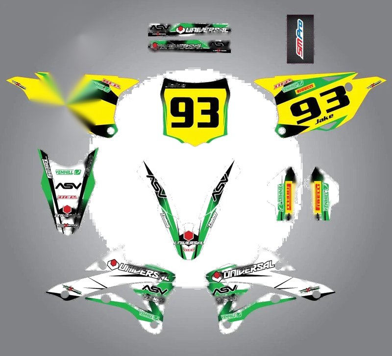 Kawasaki KX 100 - Storm Style Stickers & Decals Custom Graphics Kit (2014)