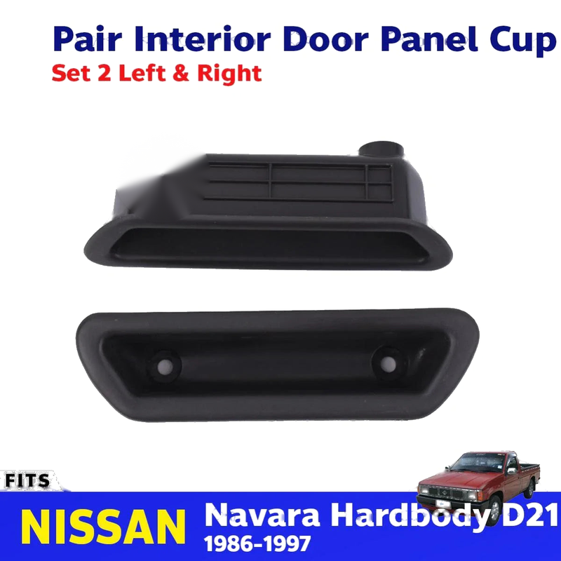 Pair Inner Door Panel Cup Handle Fits Nissan Navara D21 Ute Truck 1986-97 093d