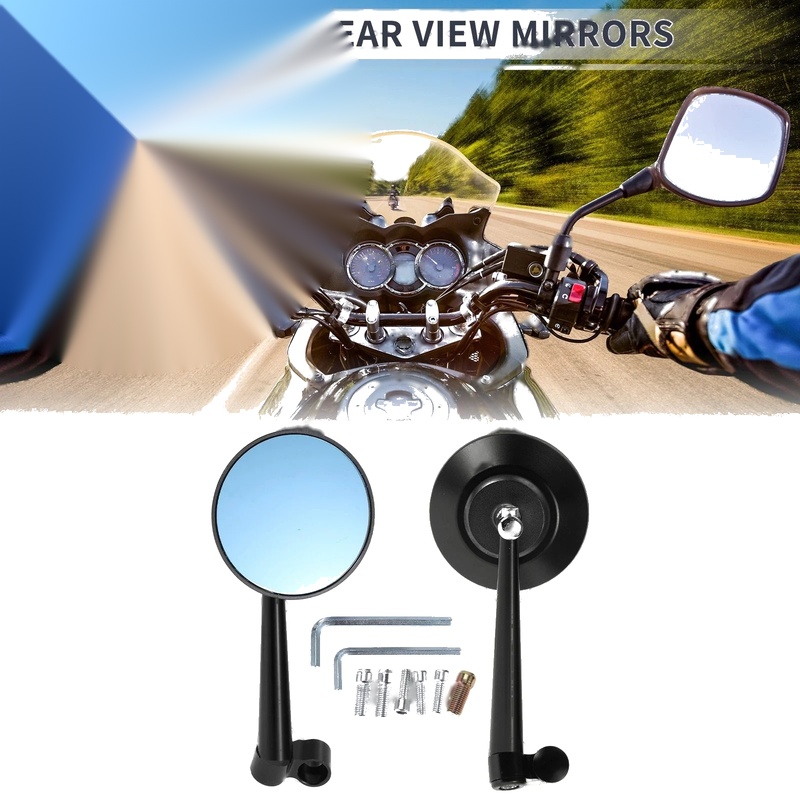 Motorcycle M8/M10 / 1 Set / Handlebar Rear View Mirrors