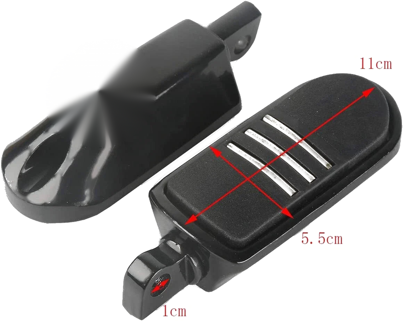 Harley Electra Glide Black Rubber Foot Pegs Set