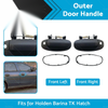 Holden Barina Hatch Front Outer Door Handle Pair LH+RH Black (2005-2011)