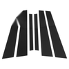 BMW 5-Series Black 6 x Door Pillar Window Trim (2004-2010)