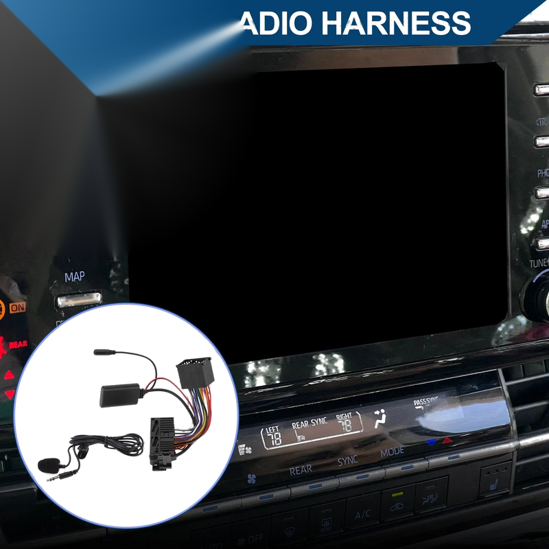 BMW E46 3 Series Stereo Radio Harness 16 Pin with Microphone (1998-2006)