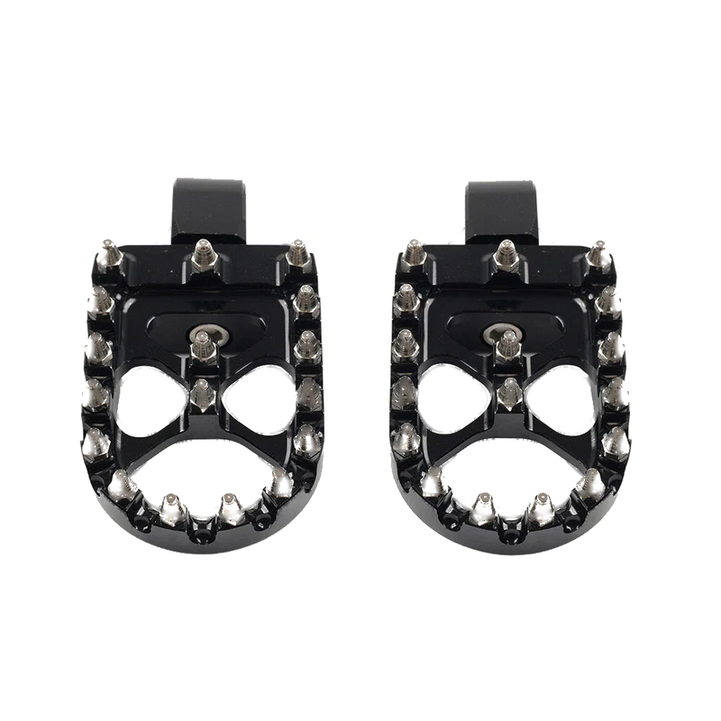 Harley Softail Fat Bob Low Rider Black MX Style Rear Foot Pegs (2018-2023)