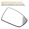 Ford Galaxy Right Side White Heated Mirror Glass (2006-2015)