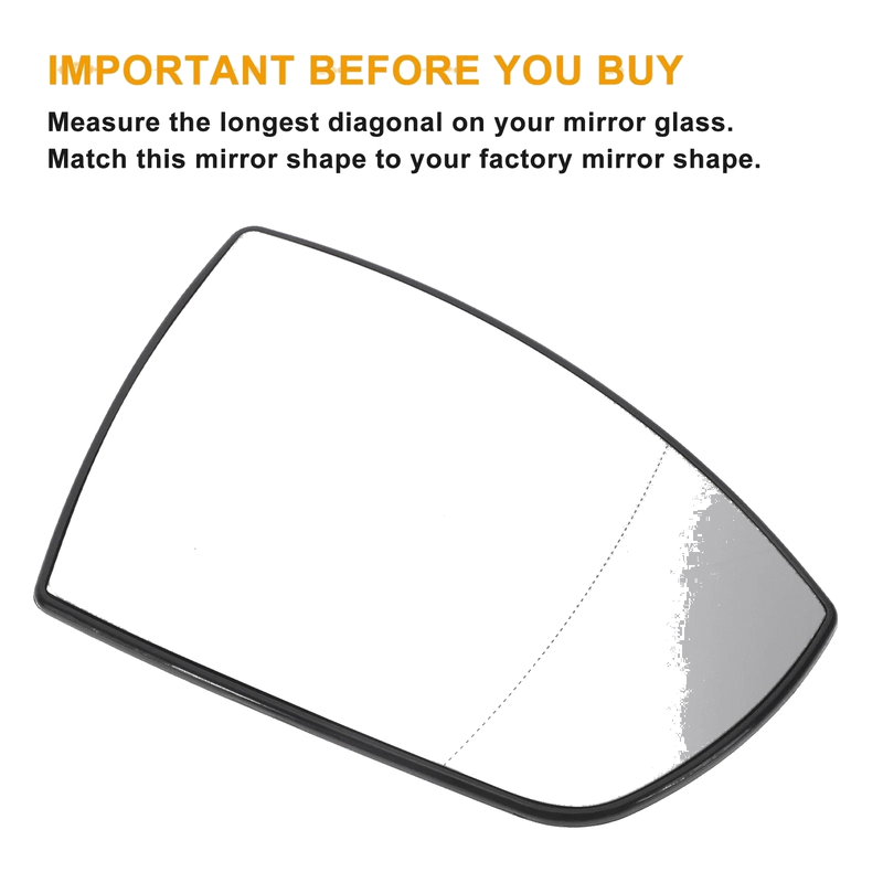 Ford Galaxy Right Side White Heated Mirror Glass (2006-2015)