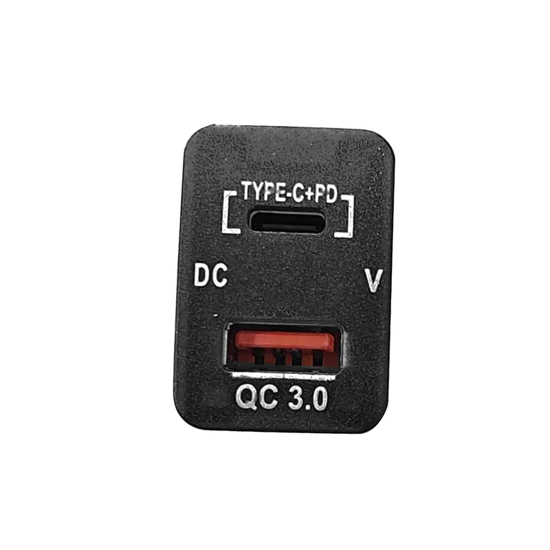 Toyota Hilux Prado (12-20) - Blue LED C + Volt QC 3.0 USB Charger