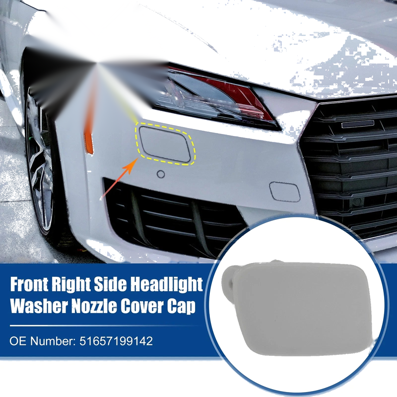 BMW X5 E70 (2007-2013) Gray Headlight Washer Nozzle Cover