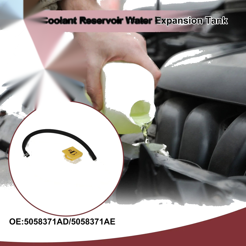 Chrysler 200 Coolant Expansion Overflow Tank with Cap (2011-2014)