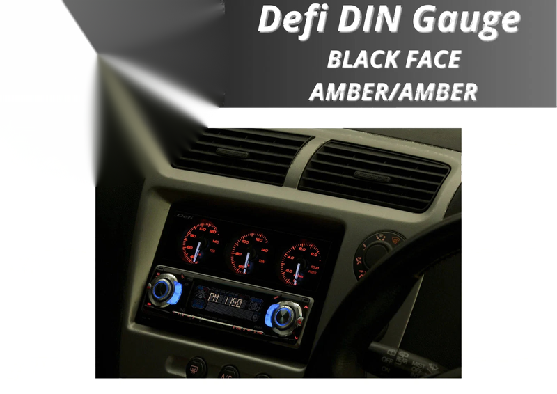 DEFI Din-Gauge Din-Gauge Triple Meter 1DIN Right Inclined Style21
