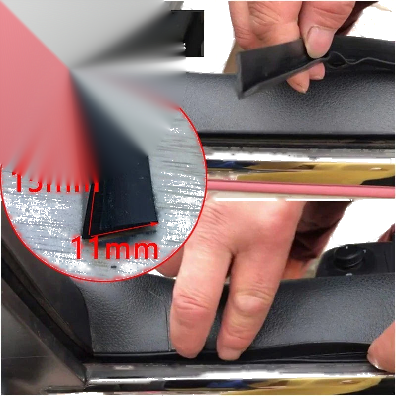 Car 4M Car Side Trim Moulding Rubber Weatherstrip Abnormal Noise Seal Strip