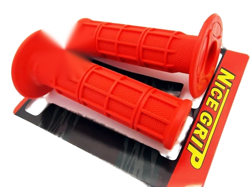 KTM 420 JBS Red Hand Grip Set Left Right Pair Handlebar Grips