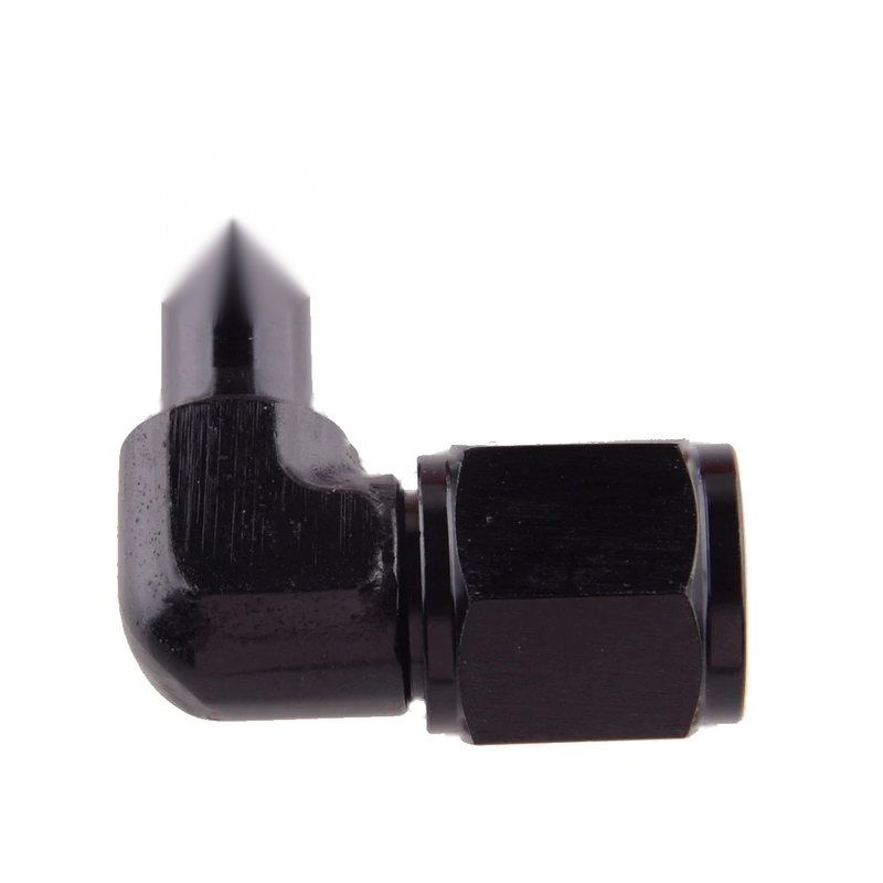 2 x 6AN AN6 Female to 3/8" 9.5mm Swivel Fitting Hose 90 Degree Elbow Adapter