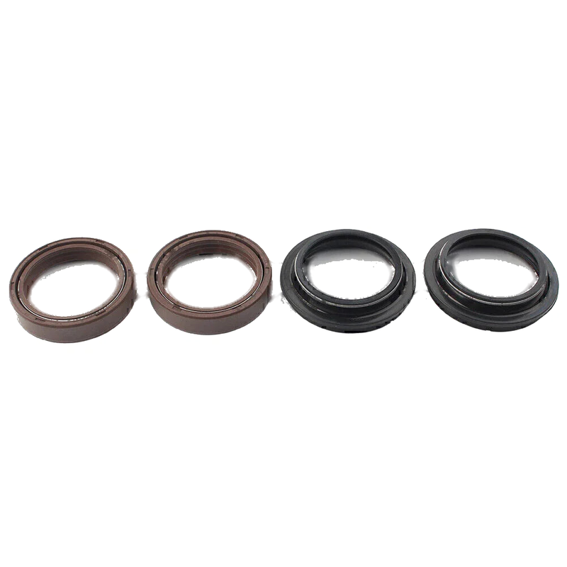4 x Brown 43x55mm Motorcycle Front Damper Shock Absorber Fork Seal