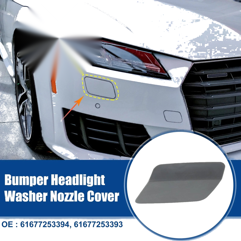 BMW 328i Front Bumper Headlight Washer Nozzle Covers (2007-2013)