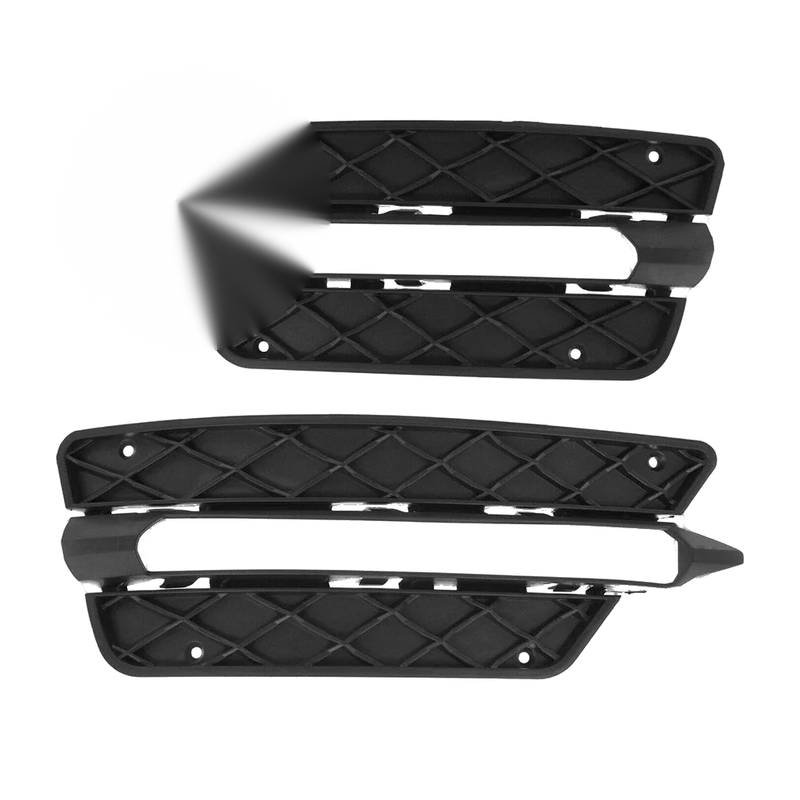 Mercedes Benz C250 C300 ABS Plastic Black Bumper Grille (2012-2014)
