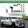 Ford 8 Pcs Front Suspension Kit Tie Rod Ends & Sway Bar Links