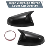 Toyota RAV4 Rearview Mirror Cover Overlay Gloss Black (2019-2022)