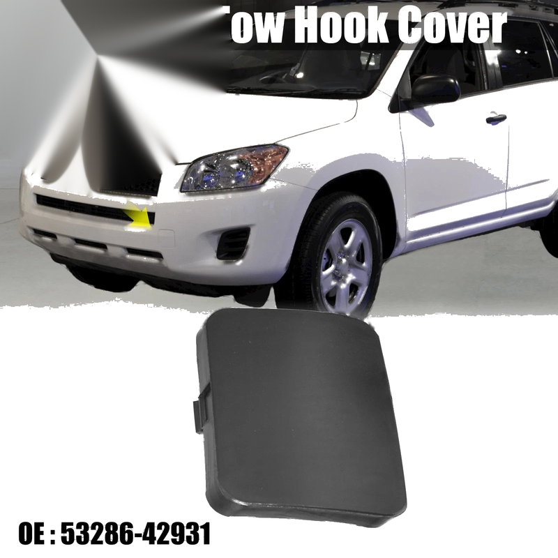Toyota RAV4 (2006-2008) Black Front Left Bumper Tow Hook Cover