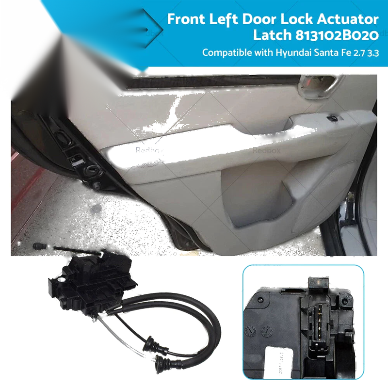 Hyundai Santa Fe Front Left Door Lock Actuator Latch (2001-2006)